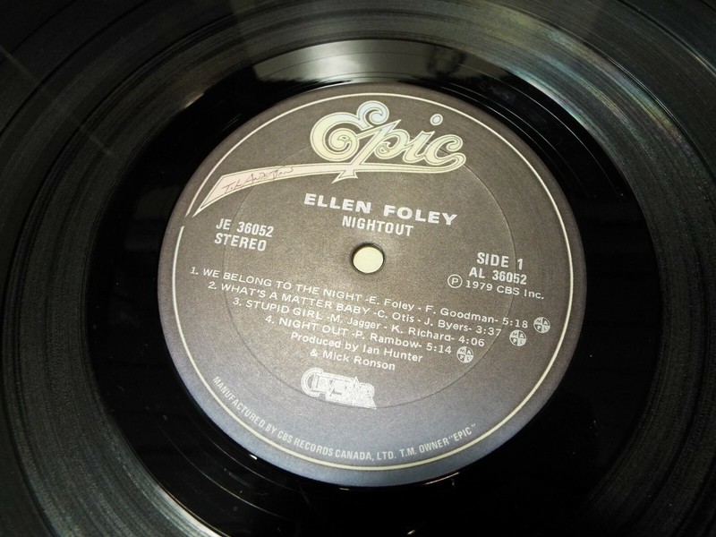 Ellen Foley Nightout 1979 w/ Dan Hunter, Mick Ronson Epic LP VINYL ALBUM gallery
