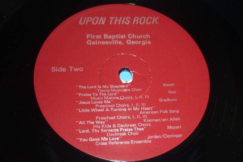 "UPON THIS ROCK" - FIRST BAPTIST CHURCH OF GAINESVILLE - RARE XIAN RECORD ALBUM gallery