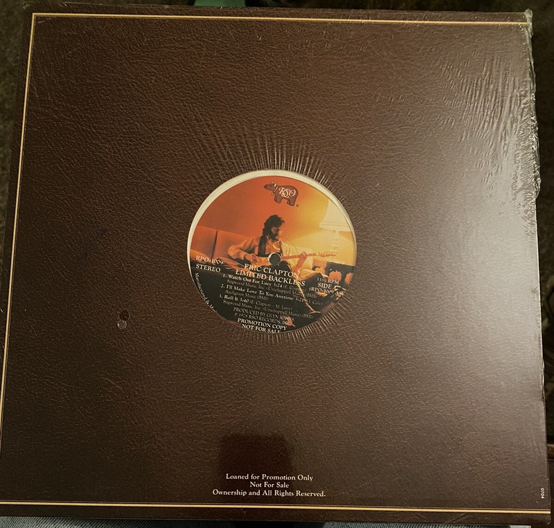 Eric Clapton BACKLESS Limited Backless WHITE VINYL PROMO Rare 1978 Sealed Mint