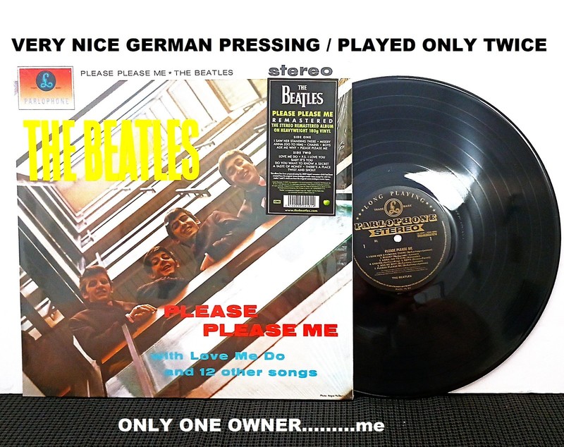 The BEATLES: PLEASE PLEASE ME Vinyl Record LP👍Nice Vinyl Pressed In Germany👍