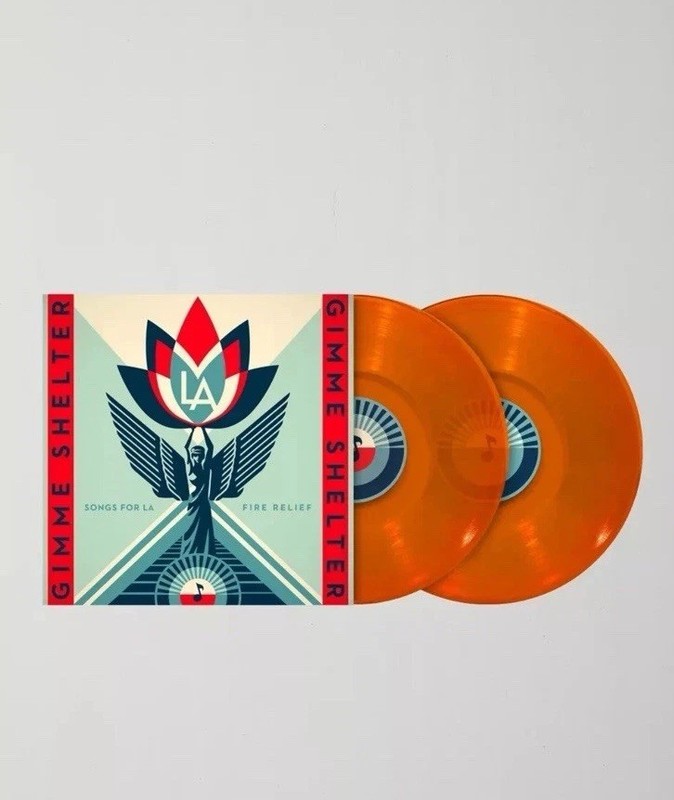 Gimme Shelter: Songs for LA Fire Relief (UO Exclusive Orange Vinyl 2X LP NEW