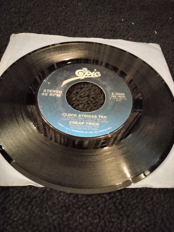 CHEAP TRICK ~ I WANT YOU TO WANT ME / CLOCK STRIKES TEN 7" EPIC RECORDS 45 RPM gallery