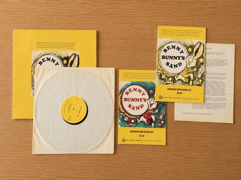 Vintage Benny Bunny’s Band Songbook & Vinyl Record Kit LP Complete Story Songs