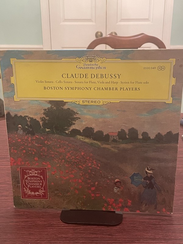 CLAUDE DEBUSSY 3 Sonatas Boston Symphony Chamber Players 12″ LP 2530-049 Stereo