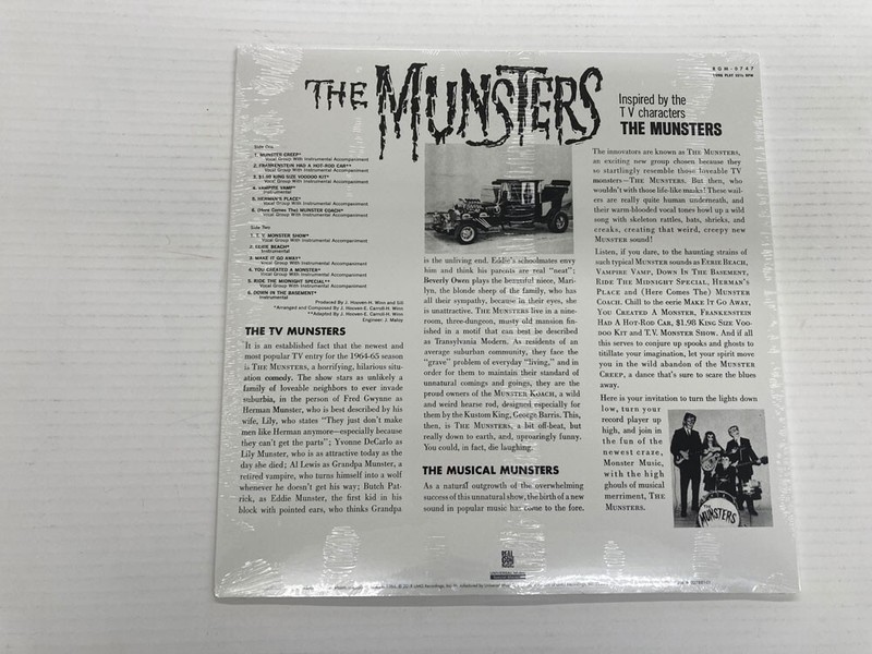 THE MUNSTERS HERMAN GREEN VINYL LTD ED OF 800 VINYL SEALED SLEEVE SEALED gallery