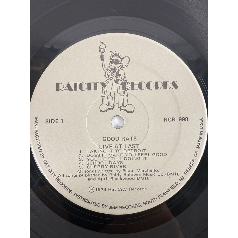 Good Rats - Live At Last 1979 Vinyl RCR-998 Gatefold Orig. Press Masterdisk VG+ gallery