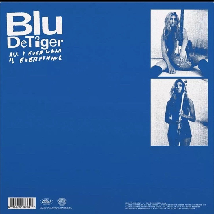 BLU DETIGER ALL I EVER WANT IS EVERYTHING [BLUE/WHITE MARBLED VINYL] NEW LP