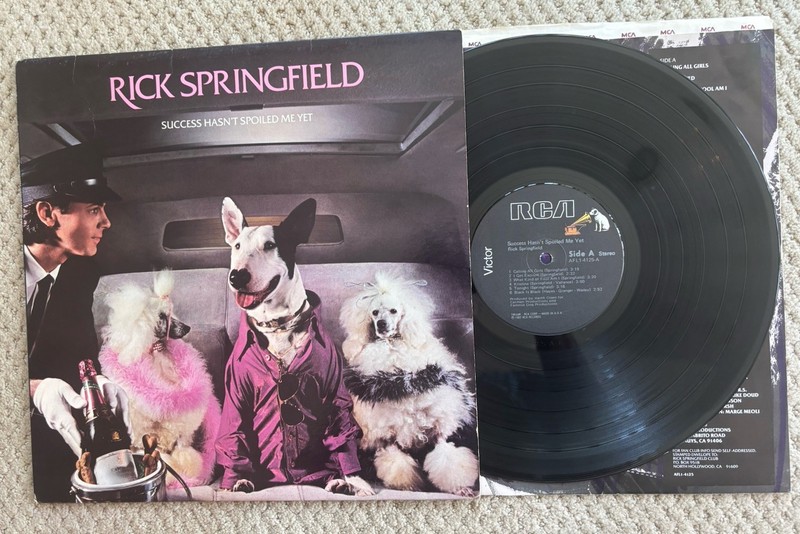 RICK SPRINGFIELD – VINYL LP – SUCCESS HASN’T SPOILED ME YET – SHIPS FREE TO USA