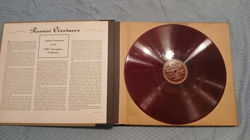 Arturo Toscanini NBC Symphiny RCA Victor DV2 ROSSINI: Overtures 4 Red 78 Rpm EX!