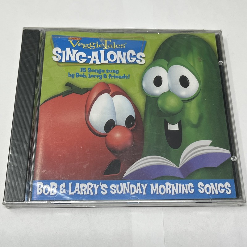 VeggieTales Sing-Alongs Bob & Larry’s Sunday Morning Songs CD 15 Christian Kids
