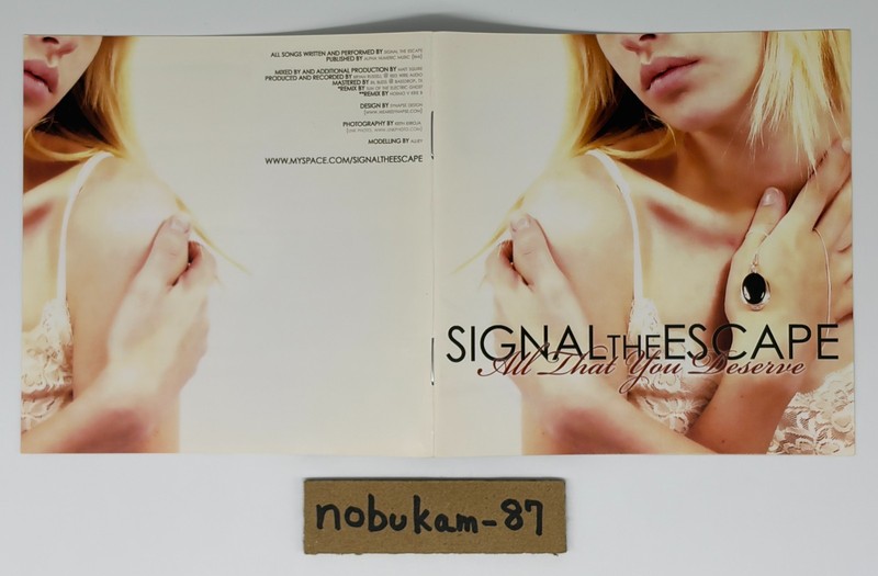 Signal The Escape All That You Deserve w/Bonus Track(2008) Japan CD gallery