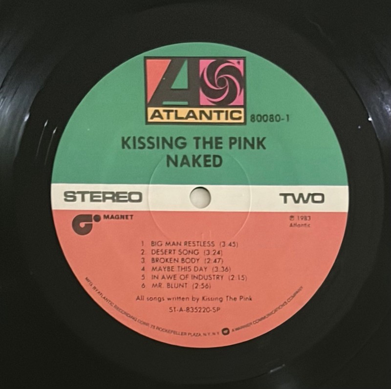 Kissing The Pink Naked Promo 1983 12” Vinyl LP VG+/VG+ gallery